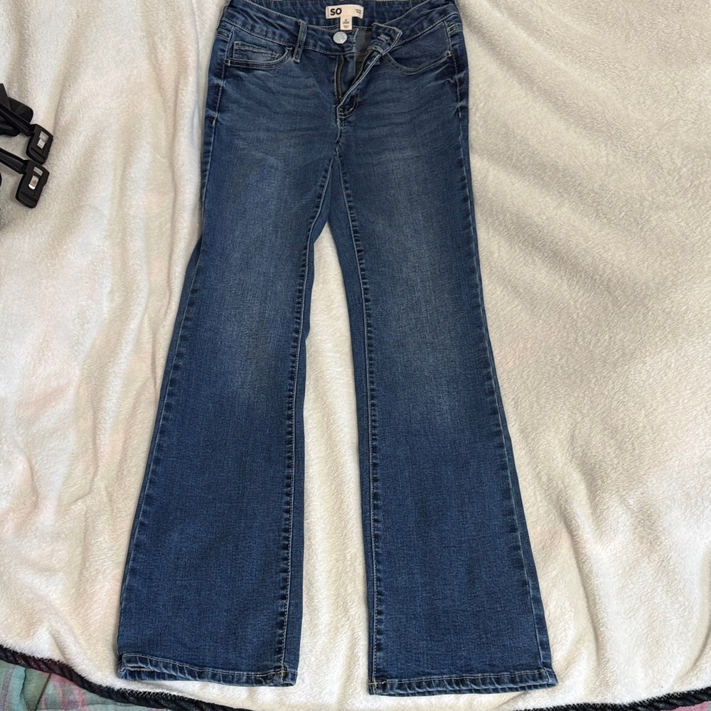 SO Women's Classic Blue Boot Cut Jeans